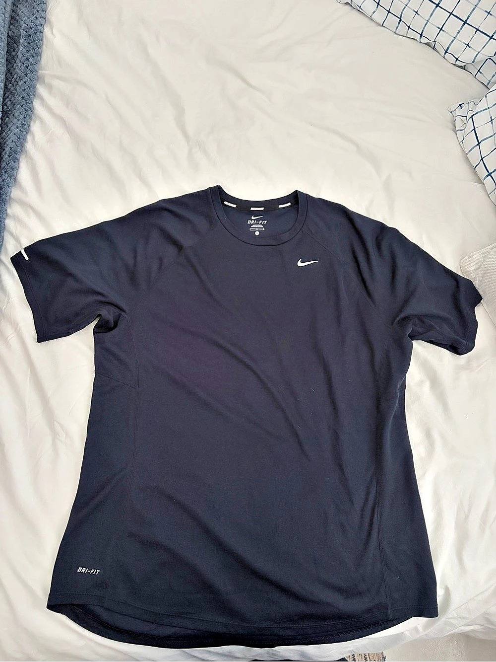 Nike Miler Men's Dri-FIT Running Top Black Large